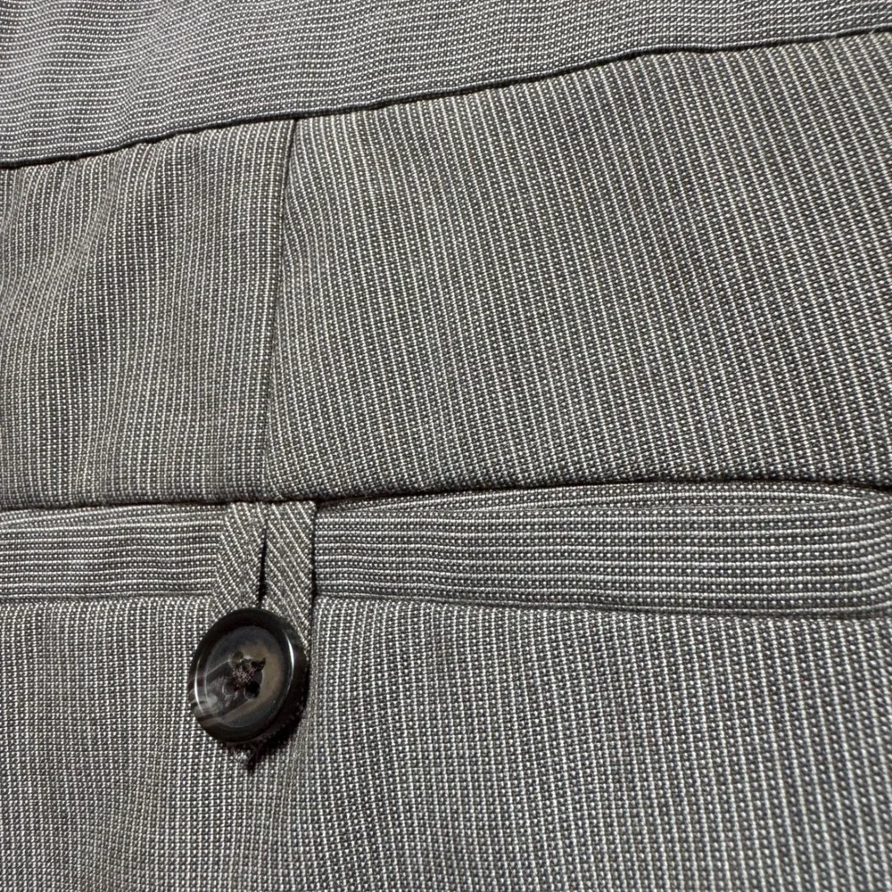 Banana Republic Dress Pants 36x32 Mens Taupe Brown Micro Check Straight Slacks‎